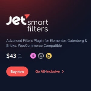 最新Jet Smart Filters下载, v3.5.4, GPL, Woo商品筛选过滤插件