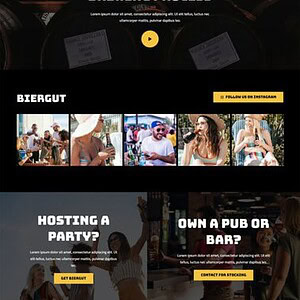Beer Launch Landing Page 啤酒发布着陆页