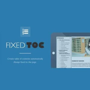 文章目录插件Fixed TOC下载 , v3.1.28, GPL, 美观+响应式